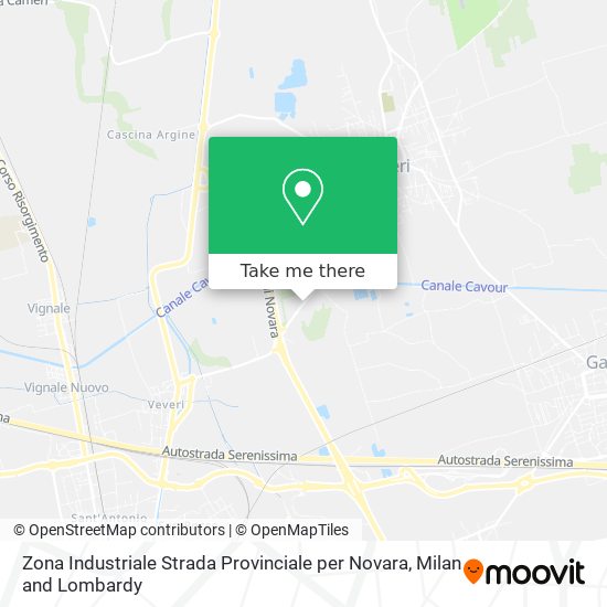 Zona Industriale Strada Provinciale per Novara map