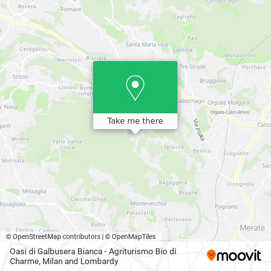 Oasi di Galbusera Bianca - Agriturismo Bio di Charme map