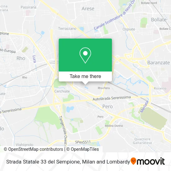 Strada Statale 33 del Sempione map