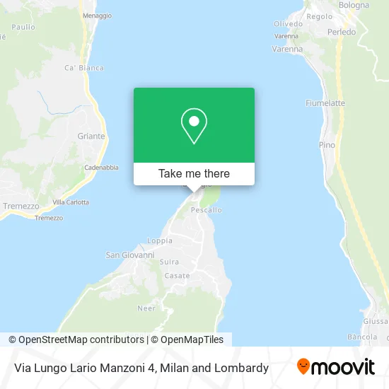 Via Lungo Lario Manzoni 4 map