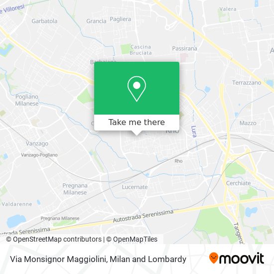 Via Monsignor Maggiolini map