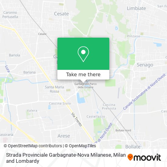 Strada Provinciale Garbagnate-Nova Milanese map