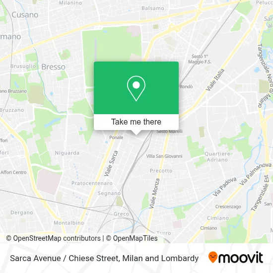 Sarca Avenue / Chiese Street map