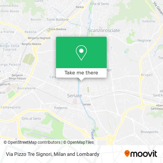 Via Pizzo Tre Signori map