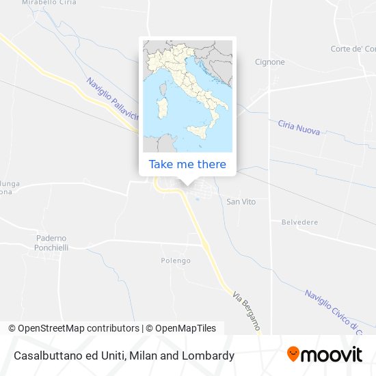 Casalbuttano ed Uniti map