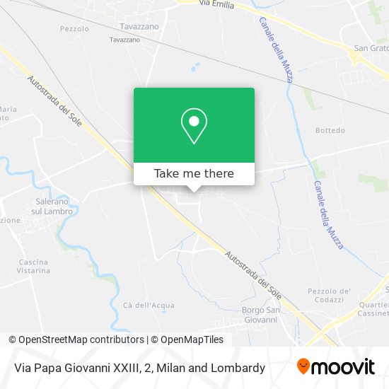 Via Papa Giovanni XXIII, 2 map