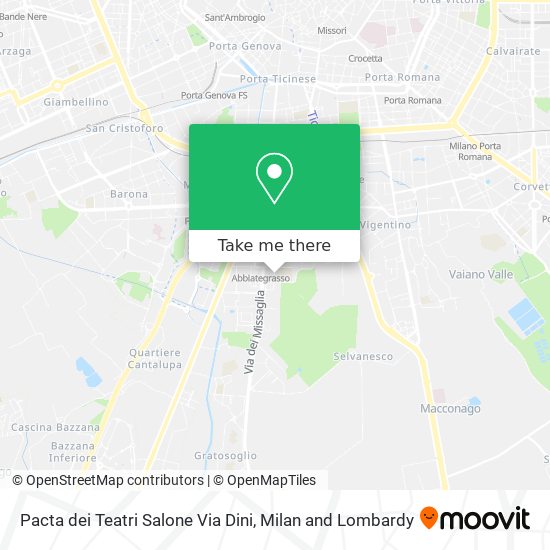 Pacta dei Teatri Salone Via Dini map