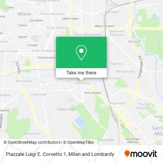 Piazzale Luigi E. Corvetto 1 map