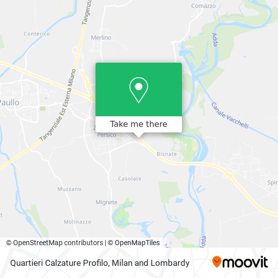 Quartieri Calzature Profilo map