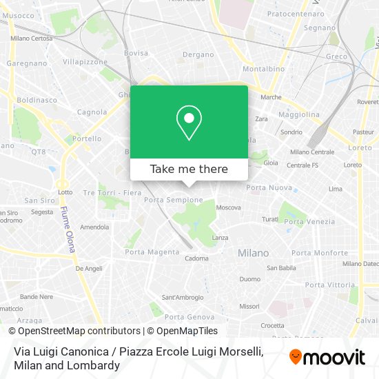 Via Luigi Canonica / Piazza Ercole Luigi Morselli map