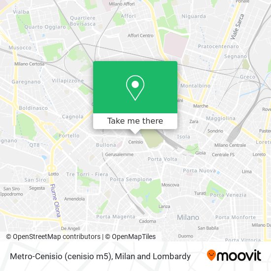 Metro-Cenisio (cenisio m5) map