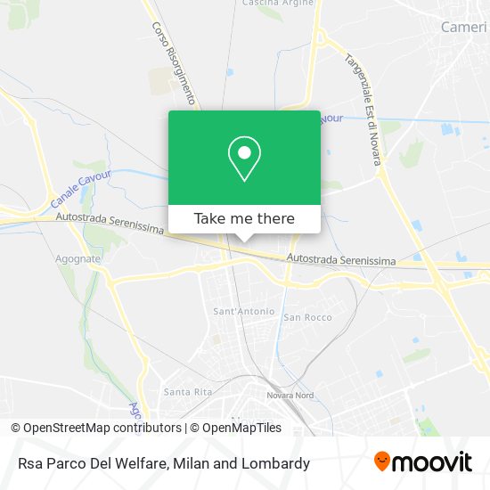Rsa Parco Del Welfare map