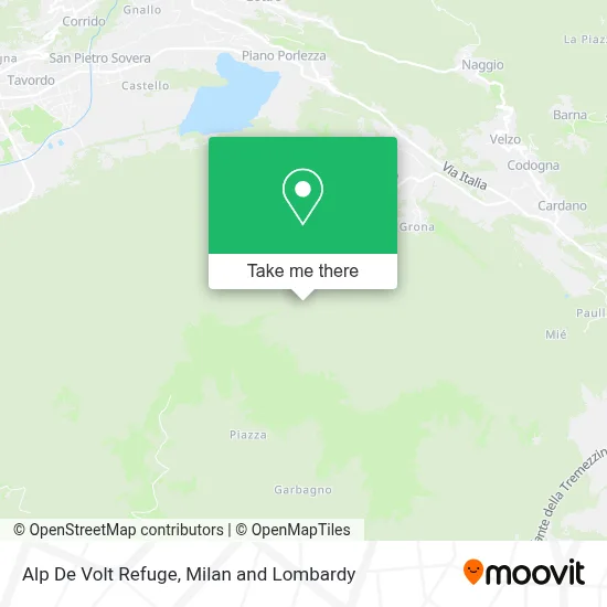 Alp De Volt Refuge map