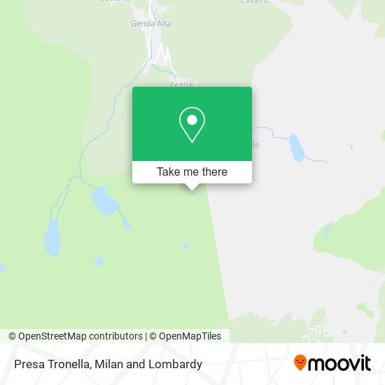 Presa Tronella map