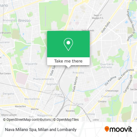 Nava Milano Spa map