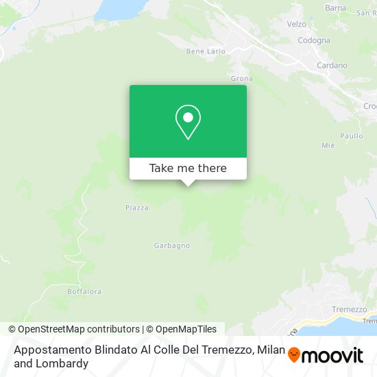 Appostamento Blindato Al Colle Del Tremezzo map