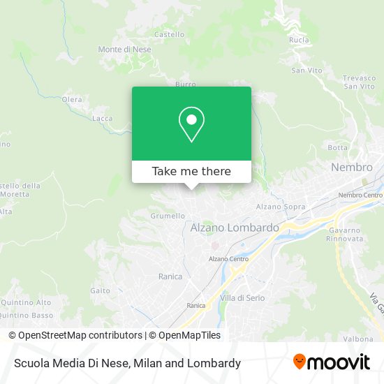 Scuola Media Di Nese map