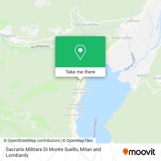 Sacrario Militare Di Monte Suello map