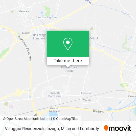 Villaggio Residenziale Inzago map