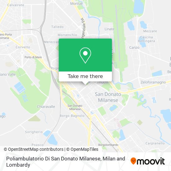 Poliambulatorio Di San Donato Milanese map