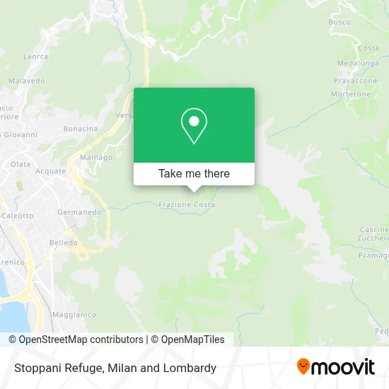 Stoppani Refuge map