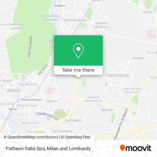 Patheon Italia Spa map