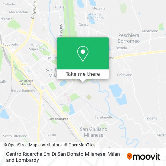 Centro Ricerche Eni Di San Donato Milanese map