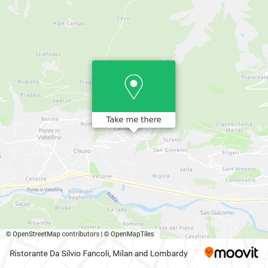 Ristorante Da Silvio Fancoli map