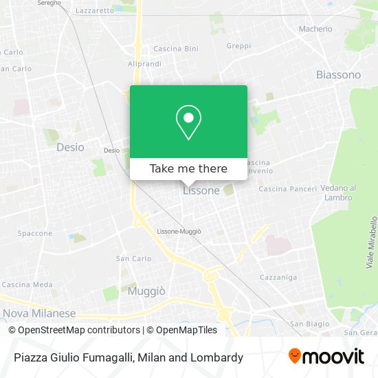Piazza Giulio Fumagalli map