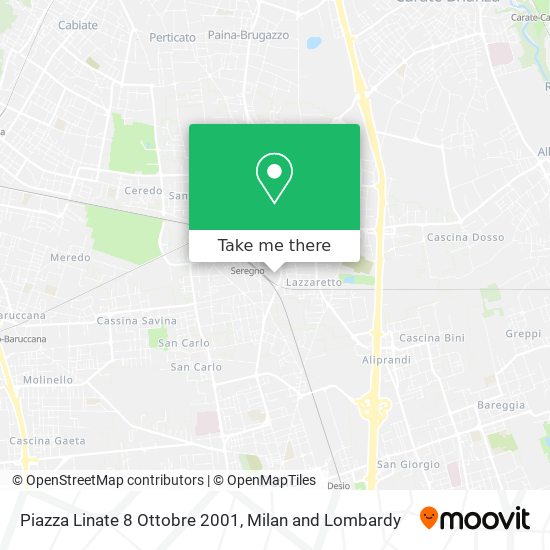 Piazza Linate 8 Ottobre 2001 map