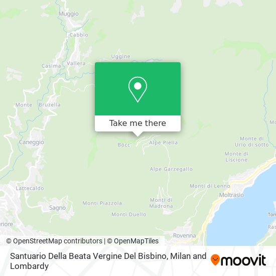 Santuario Della Beata Vergine Del Bisbino map
