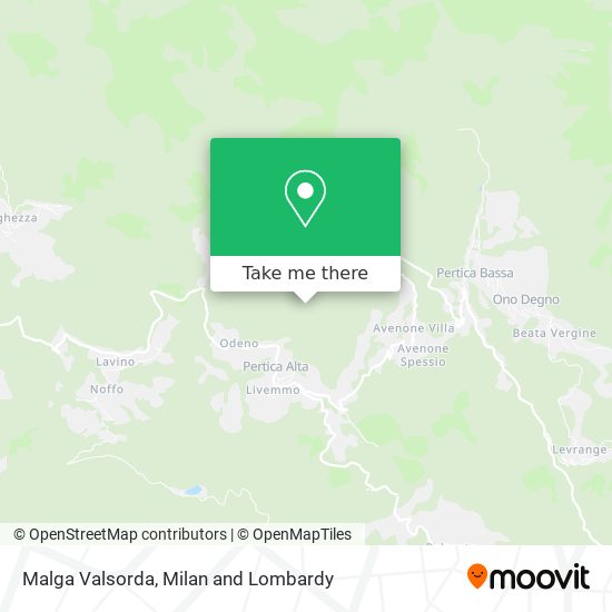 Malga Valsorda map