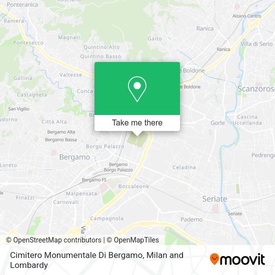Cimitero Monumentale Di Bergamo map
