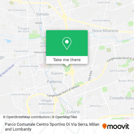 Parco Comunale Centro Sportivo Di Via Serra map
