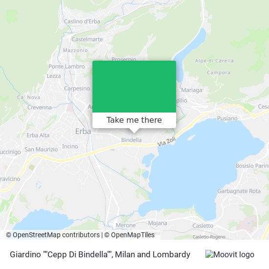 Giardino ""Cepp Di Bindella"" map