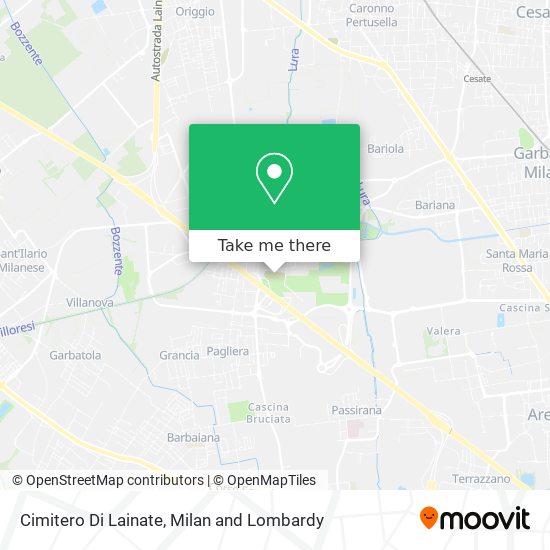 Cimitero Di Lainate map