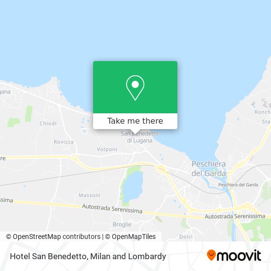 Hotel San Benedetto map