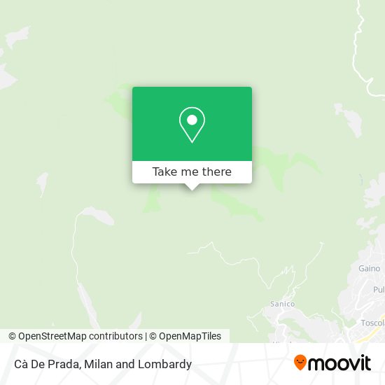 Cà De Prada map