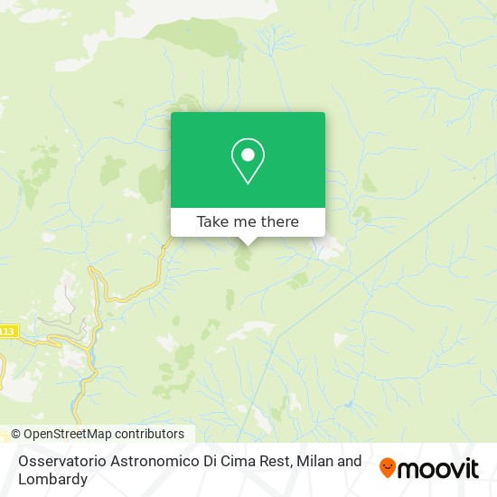 Osservatorio Astronomico Di Cima Rest map