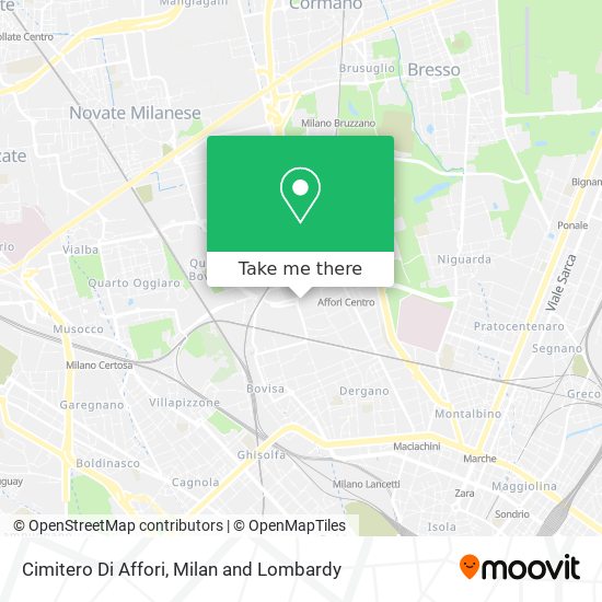 Cimitero Di Affori map