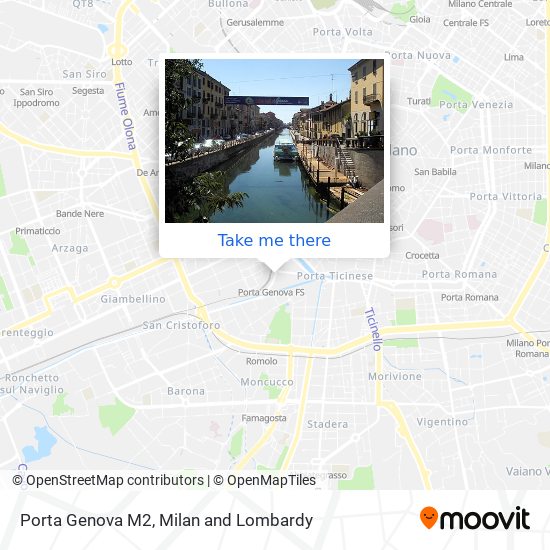 Porta Genova M2 map