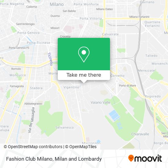 Fashion Club Milano map