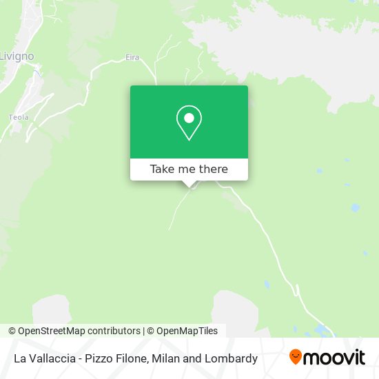 La Vallaccia - Pizzo Filone map