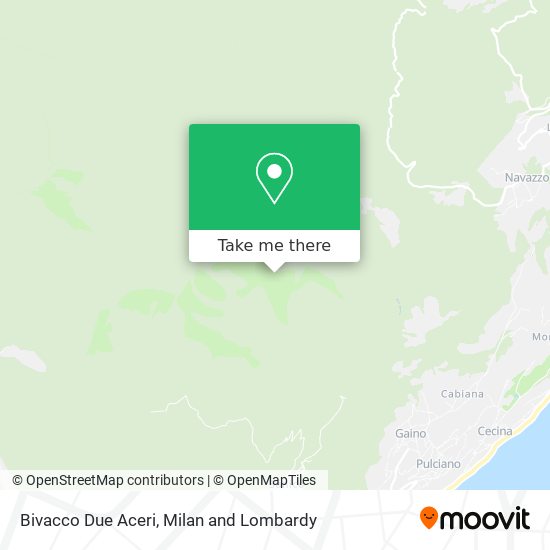 Bivacco Due Aceri map