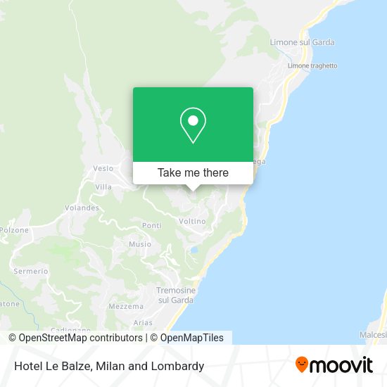 Hotel Le Balze map