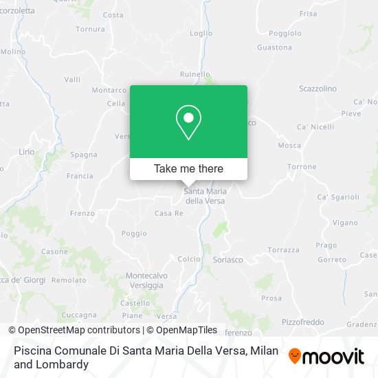 Piscina Comunale Di Santa Maria Della Versa map