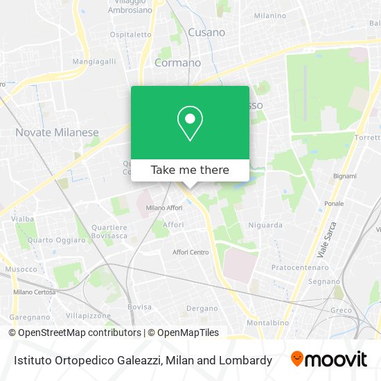 Istituto Ortopedico Galeazzi map