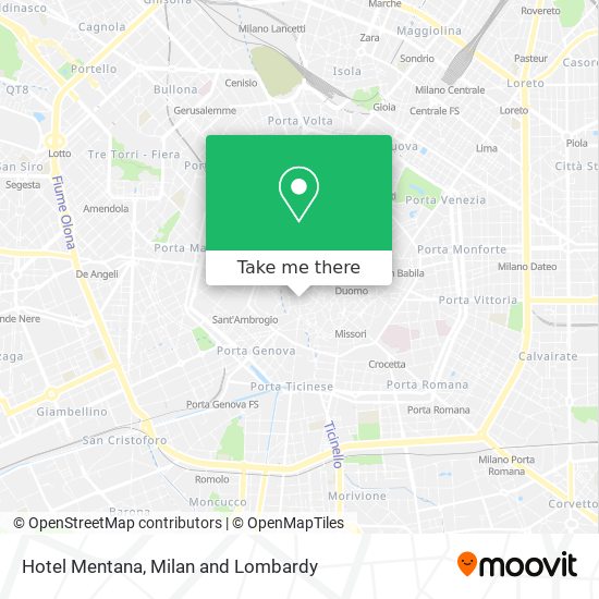 Hotel Mentana map
