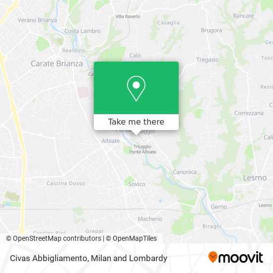 Civas Abbigliamento map