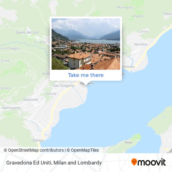 Gravedona Ed Uniti map